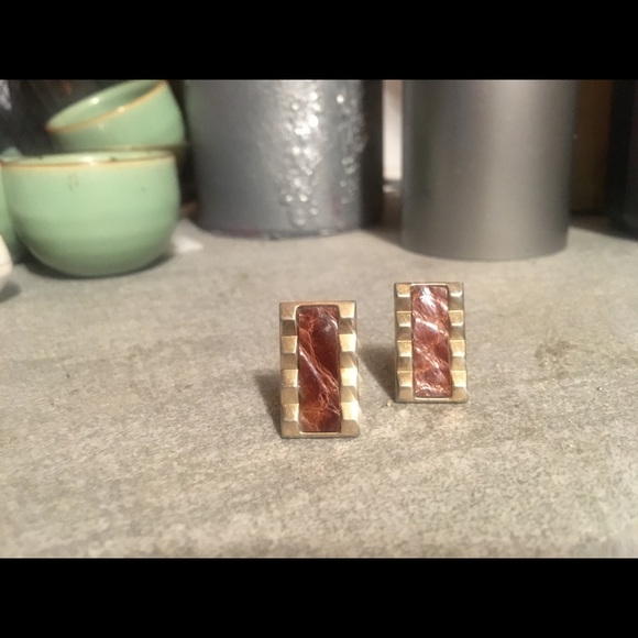 Vintage gold cufflinks - Picture 3 of 3
